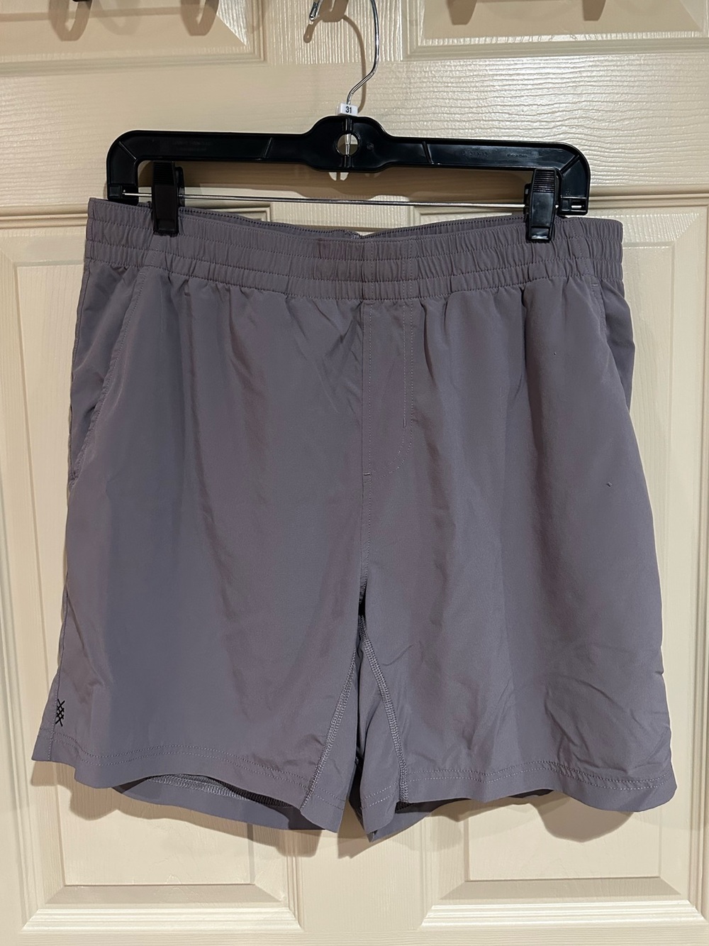 RHONE Men's Athletic Shorts in Light Gray